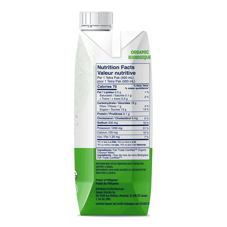 Hungry Buddha Keto Bars - Premium Organic Coconut Water 500ml - Buddha Brands CA