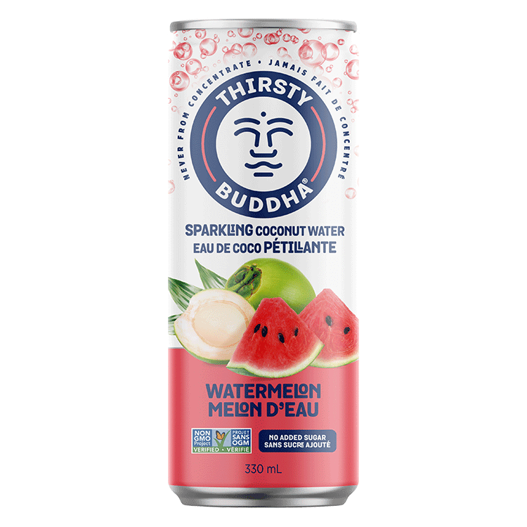 Hungry Buddha Keto Bars - Sparkling Coconut Water with Watermelon - Buddha Brands CA